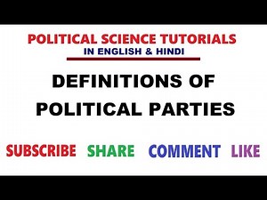 Definitions of Political Parties