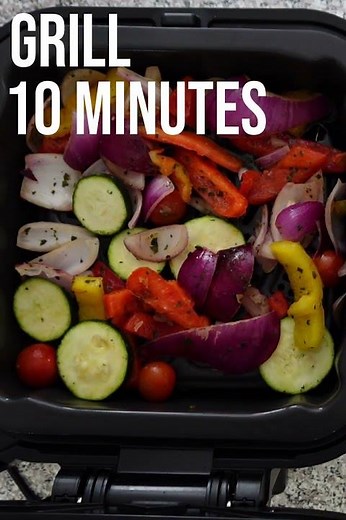 Ninja Speedi GRILLED Mediterranean Vegetables (day 26 of 30 days of the Ninja Speedi) #shorts