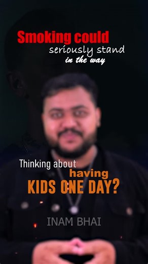 Inam Bhai | Public Speaking coach on Instagram: "Planning to have kids someday? Then quitting smoking is not just about your lungs, it is also about your future child’s health. Smoking can reduce fertility, damage sperm quality, and increase pregnancy risks. If parenthood is part of your future plan, this habit should not be. ( planning for kids, smoking and fertility, smoking effects on pregnancy, sperm quality, male fertility issues, preparing for parenthood, health before pregnancy) #inambhai