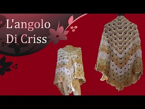 Scialle "Virus" all'uncinetto - crochet shawl - chal a ganchillo - tutorial passo a passo
