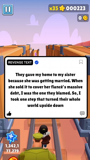 31K views · 485 reactions | They gave my home to my sister because she was getting married. When she sold it to cover her fiancé’s massive debt, I was the one they blamed. So, I took one step that turned their whole world upside down- | Revenge Text | Facebook