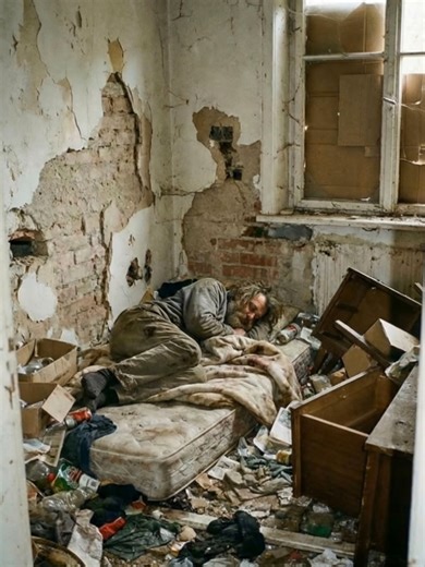 😱SHOCK RENOVATION: How the former professor lives and what we did with his room. It’s hard to believe a brilliant mind was living in these conditions 💔 We felt this former professor deserved a dignified place to call home. 50 bags of trash later, we pulled off a miracle! Watch until the end — his reaction says it all 🥺👇 #diy #asmr #clean #after #humanity