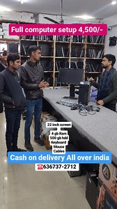Full computer setup with 22 inch screen ALL OVER INDIA DELIVERY 4 gb Ram 500 gb hdd dual core processor ☎️636737-2712 Opp. Glass factory Tonk Road gandhinagar gatta जयपुर #jaipur #laptop_adda #usedlaptop #jaipur #viral #jaipur #laptop #trending #laptopadda #like #laptop_adda | Laptop adda