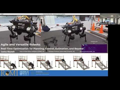 Agile and Versatile Robots; Real-time Optimization for Planning, Control, Estimation, and Learning