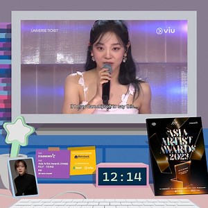 5.7K views · 163 reactions | She can be your charming aegyo master and an intimidating mentor at the same time! 朗 Kim Sejeong knows her power and we'll surely feel that at the Asia Artist Awards 2023 this December 14 at the PH Arena! ✨ #AAA2023inPH #AAAWithViu | Viu Philippines | Facebook