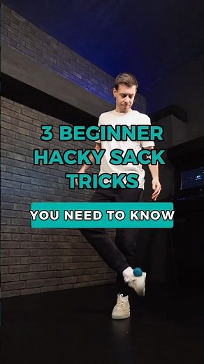 3 Beginner Hacky sack tricks #hackysack #footbag #skilladdicts