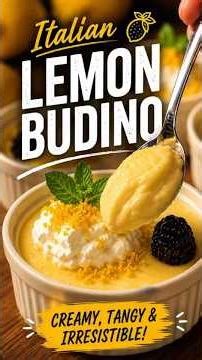 Ultra Creamy Italian Lemon Budino (Melt-in-Your-Mouth)#shorts