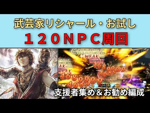 [Octopath Traveler: Conquerors of the Continent] Martial Artist Richard Trial: 120 NPC Runs [OCTO...