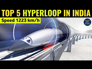 INDIA'S TOP 5 HYPERLOOP CORRIDORS | Top Speed 1223 kmph | भारत के TOP 5 हाइपरलूप मार्ग