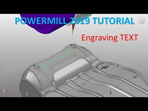 PowerMILL 2019 Tutorial #74 | Milling Pattern Finishing - Engraving