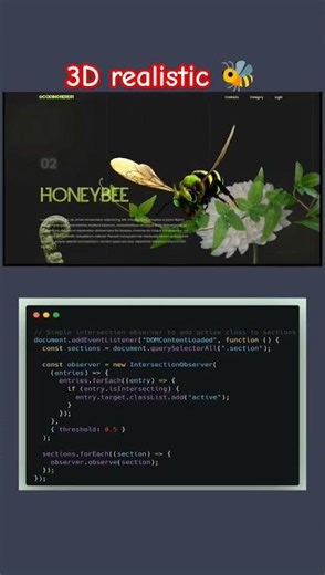 Top Programmer Reveals Secret to Creating REALISTIC 3D Bees #youtubeshorts