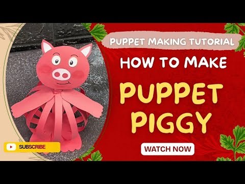 Make this Piggy Puppet from Paper 🐷 | DIY | Easy Paper Craft