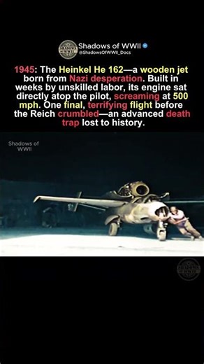 The Nazi's Wooden Death Trap: Heinkel He 162