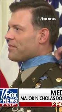 WATCH: President Trump appears to have trouble with one Medal of Honor ribbon #shorts