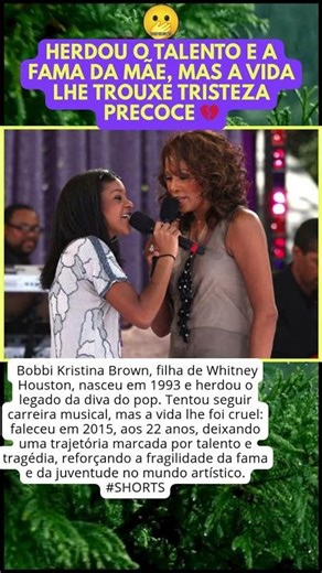 FILHA DE WHITNEY HOUSTON 🌟 BOBBI KRISTINA BROWN E SUA TRÁGICA HISTÓRIA