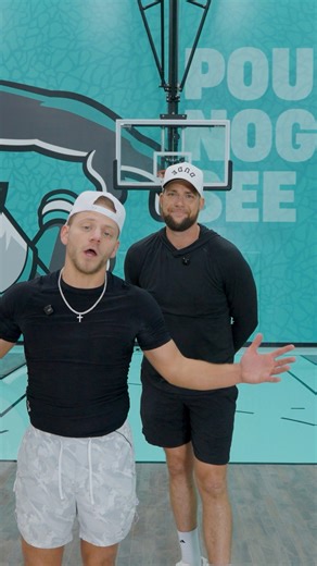 From the PS5 to IRL! Sparky takes on Cody in a 3-Point Challenge with #PlayStation! Watch the full episode NOW on DP Gaming YouTube 📺 #ad #PlayStationPlaymakers | Dude Perfect