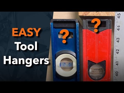 Cheap and Easy Tool Hangers (You Might Have the Materials Already)