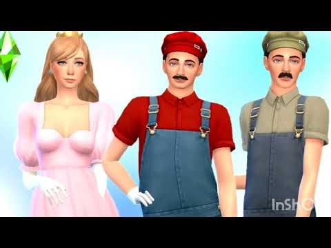 Super Mario The Sims 4 game world
