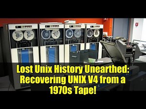 Lost Unix History Unearthed: Recovering UNIX V4 from a 1970s Tape!
