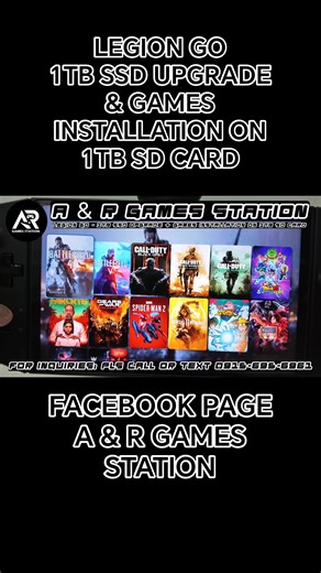 SETUP COMPLETE 🎮👌 LEGION GO CLIENT FROM BULACAN PACKAGE/SETUP AVAILED: 1TB INTERNAL SSD UPGRADE GAMES INSTALLATION ON 1TB SD CARD SALAMAT PO SA TIWALA SIR KHRISTOFER SARDENA! 🙏 INTERESTED? MESSAGE US FOR INQUIRY 📥 🛣️Waze/Gmaps Location: Southview St. Vista Verde Subdivision Mambog 4 Bacoor Cavite 📍Pin Location: Type - "A & R Games Station" CLICK THIS LINK TO SEE THE PRICELIST >>>>>>>>>>> https://m.me/665118410347870?ref=1092153 #A&RGamesStation #VideoGameStore #GamesInstall #TripleAGames #