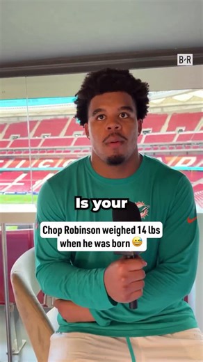 The story behind Chop Robinson's name 😆 #nfl #nflfootball #miamidolphins | B/R Gridiron