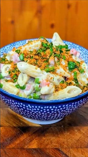 Creamy Ham & Pea Pasta [Pasta Panna, Piselli e Prosciutto]