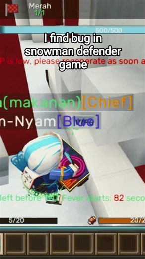 bug snowman defender(blockman go)