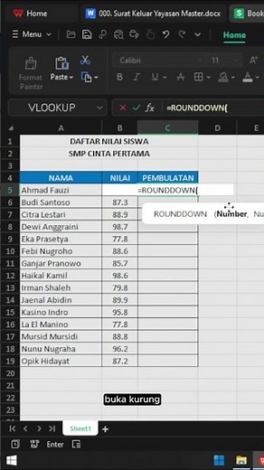 MENGHILANGKAN ANGKA DI BELAKANG KOMA TANPA PEMBULATAN #excel #exceltips #belajarexcel #exceltricks