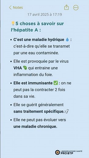 5 choses à savoir sur l'hépatite A !