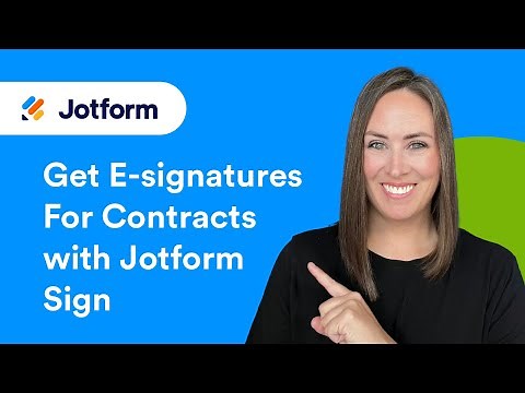 How to Get E-signatures for Contracts With Jotform Sign