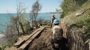 1.2K views · 81 reactions | Heading to the beach this holiday weekend? If you’re visiting New Brighton State Beach in Santa Cruz County, the hike from the campground will make for a smooth trip. Just a few months ago that wasn’t the case. Winter storms in recent years caused landslides which blocked the pathway to the water below. #CCCMontereyBay Corpsmembers recently helped State Parks clear the way and improve access. | California Conservation Corps | Facebook