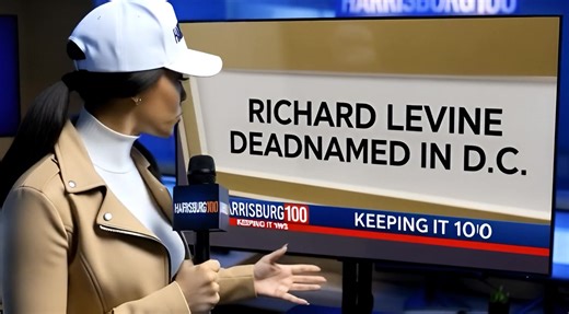 While touring the halls of the Department of Health in Washington D.C., Benny Johnson stumbled upon a deadnamed portrait of Dr. Levine (best buddy of Mark A. Milley who gave him a pet name “Rachel”) in which the former admiral’s name was printed “Richard L. Levine” (The middle L stands for Leland) | Harrisburg100