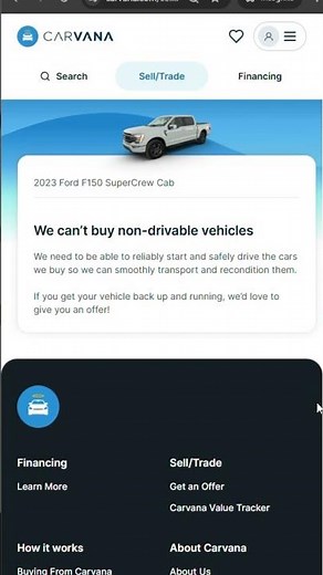 Does Carvana Buy Cars That Don't Run?