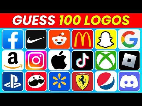 Can You Guess 100 Logos in 3 Seconds? | Logo Quiz Challenge