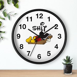 Parody Clock, Silent Operating Analog Clock, Funny Mouse Graphic, Novelty Gift - Etsy