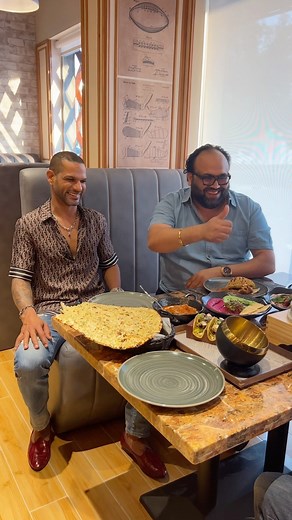 Just A Trailer : Lunch With @shikhardofficial At @flyingcatch_dubai , Dubai Congratulations Bro For Your First Restaurant. #dilsefoodie #dilsecouple #foodie #dubai #uae | Dil Se Foodie