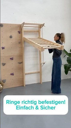 Wie bindet man die Knoten an den Ringen richtig? #kletterwand #sprossenwand #sloni