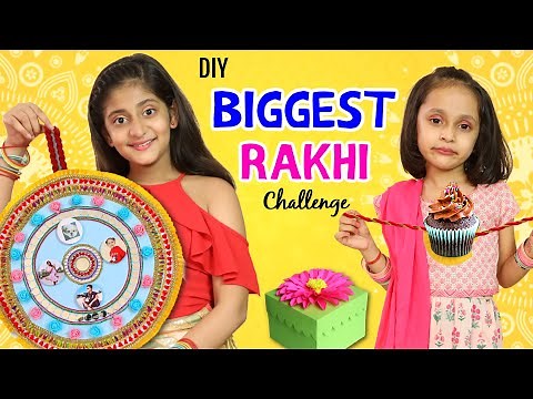 DIY BIGGEST RAKHI Challenge | Chhoti vs Badi Behan | MyMissAnand