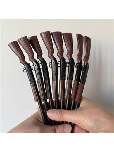 5pcs Hunting Themed Ballpoint Pens, With 1.0mm Black Ink, Outdoor Enthusiast Gift Set, Retractable Mechanism, Smooth Ink Flow, Unisex Pen, Push-Button Style, Creative Gift | SHEIN