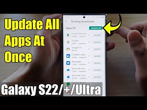 Galaxy S22/S22+/Ultra: How to UPDATE ALL APPS At Once
