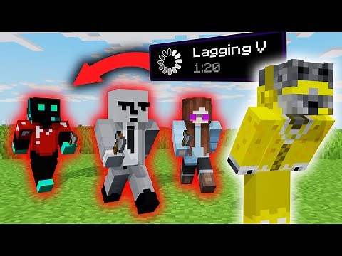 Minecraft Manhunt, But Crouching Lags The Server...