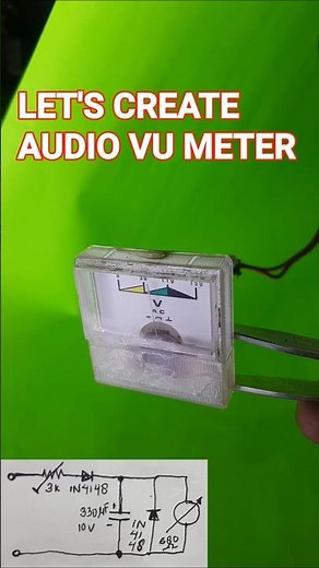 audio power peak VU meter analog created without difficult | sound meter