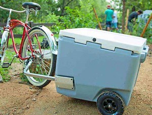 RollR,  la glacière tout terrain remorque à vélo