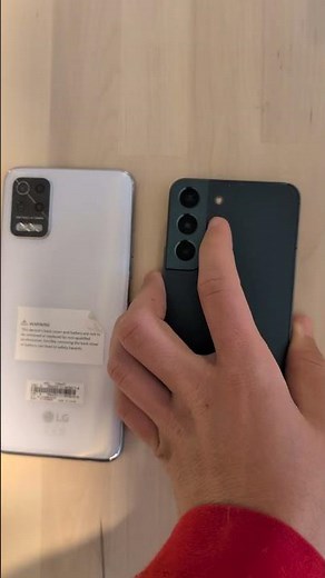 LG K52 vs Galaxy S22 design test #shorts #youtube #tech