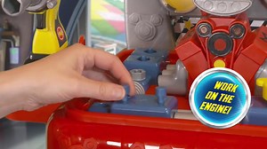 Mickey and the Roadster Racers Pit Crew Workbench, Officially Licensed Kids Toys for Ages 3 Up, Gifts and Presents