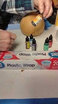 Gourds, Inks & Plastic Wrap Tutorial -Full Video -YouTube @ In My Painted Garden #gourds #inks