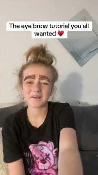 The eye brow tutorial you all wanted from miley ♥️ @mi🔒 #fyp #viral #funnyy