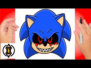 How To Draw Sonic EXE For Beginners