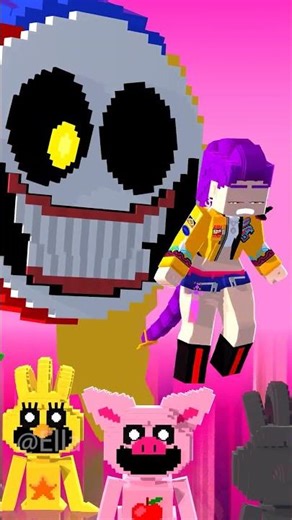 Rumi Play Music Rainbow (Minecraft x Kpop Demon Hunters) #minecraft #rumi