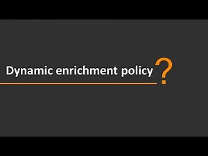How to create a dynamic enrichment policy | BMC Helix Operations Management